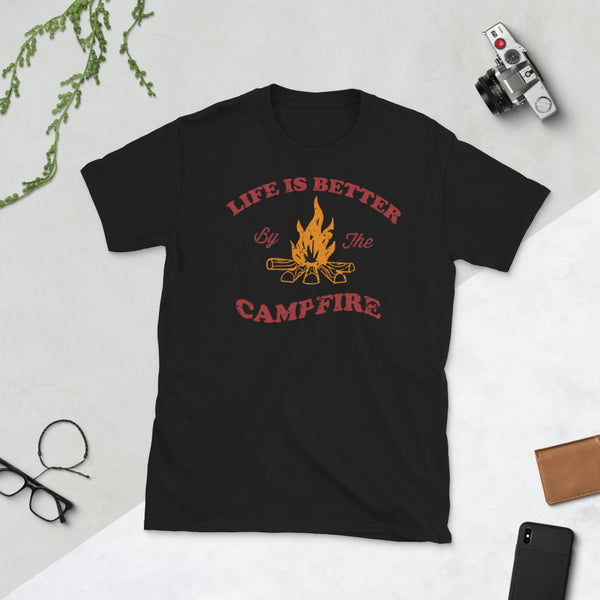 Funny Camping Short-Sleeve Unisex T-Shirt